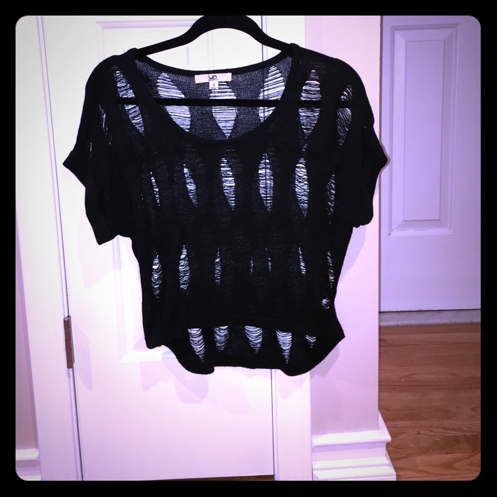 Ya Los Angels Sheered Sweater T size small